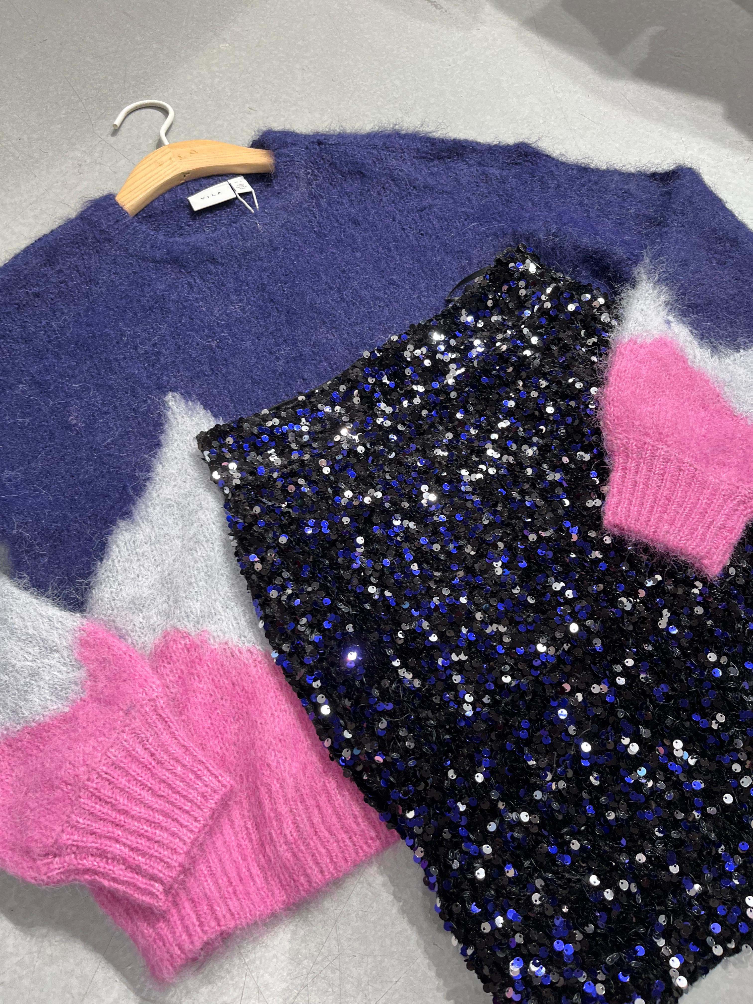 VIFAITH Mini Skirt - Navy Blazer